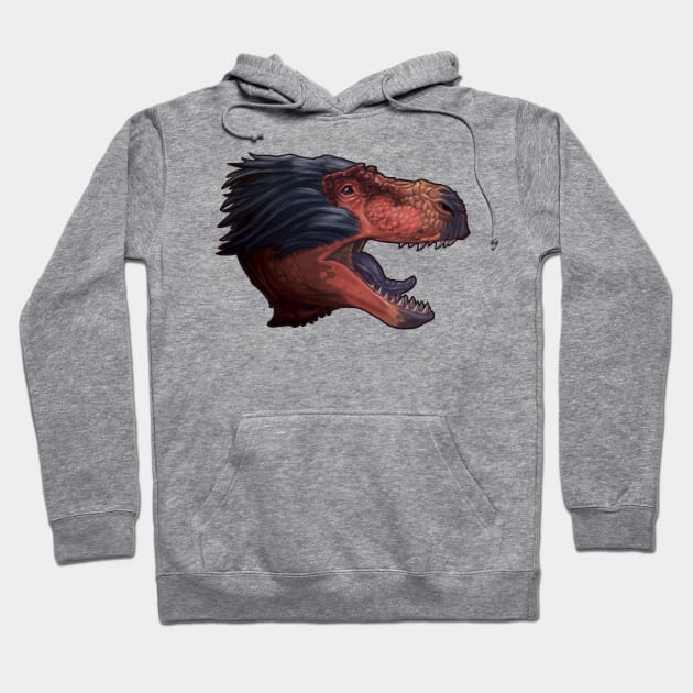 Tyrannosaurus rex (fluffy) Hoodie by CoffeeBlack